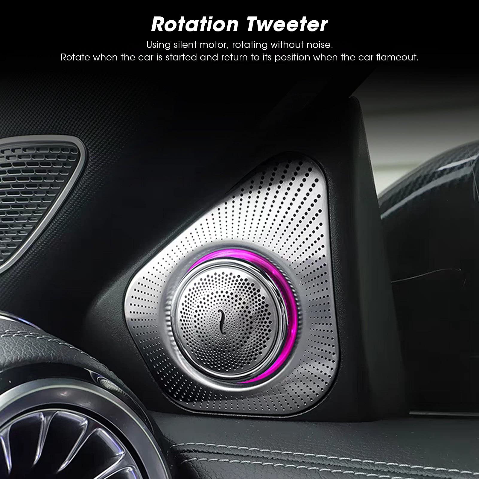 Amazon.co.jp: 回転ツイーター、3D ライトスピーカー LED アンビエント